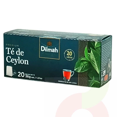 Té Dilmah Negro 20 Undidades  Ceylon 