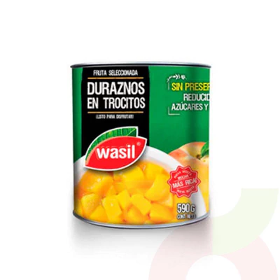 Durazno en Cubitos Wasil 590Gr