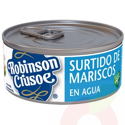 Surtido de Mariscos al Agua Robinson Crusoe 190Gr