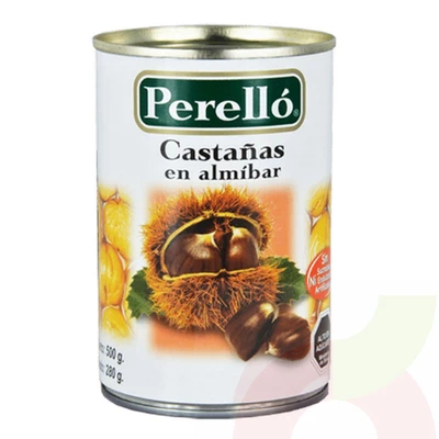 Castañas en Almíbar Perelló 500Gr
