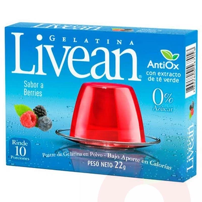 Gelatina Berries 0% Azúcar Livean 22Gr