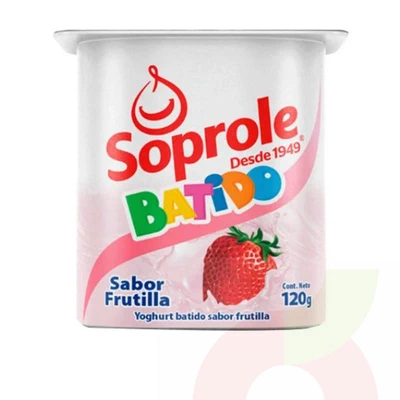 Yoghurt Batido Frutilla Soprole 120Gr