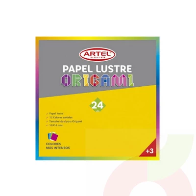 Papel Lustre 24 Colores Artel 