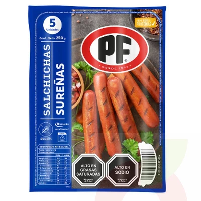 Salchichas Sureñas PF 250Gr
