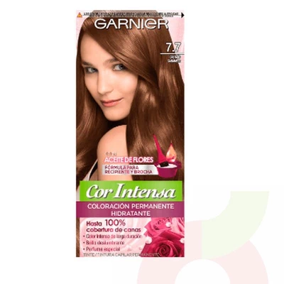 Tintura Pelo Cor Intensa 7.7 Castaño Caramelo Garnier