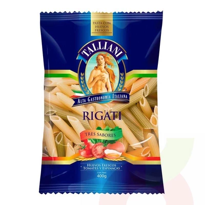 Pasta Rigati 3 Sabores Talliani 400Gr