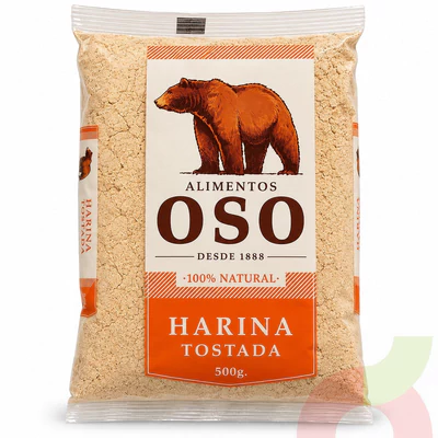 Harina Tostada Oso 500Gr