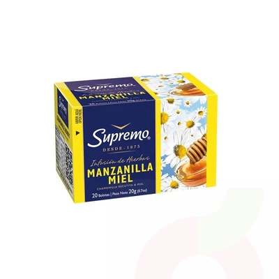 Hierba Manzanilla Miel Supremo 20 Unidades 20Gr