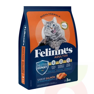 Alimento Felinnes Sabor Salmón 3Kg  