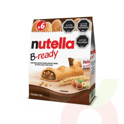 Wafers B-ready Nutella 132Gr