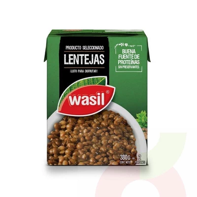 Lentejas Tetra Pak Wasil 380Gr