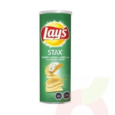 Papas Sabor Crema Y Cebolla Stax Lays 134Gr
