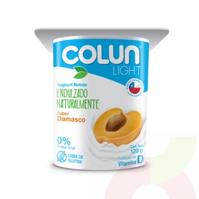 Yoghurt Light Damasco Colun 120Gr