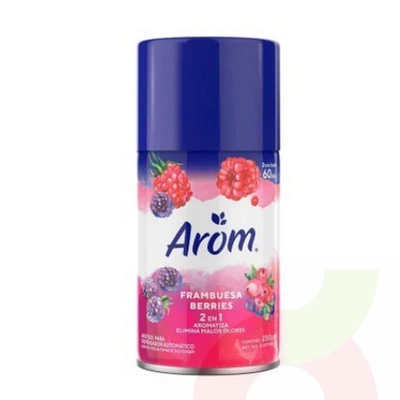 Aromatizante en Aerosol Recarga Frambuesa Arom 250Ml