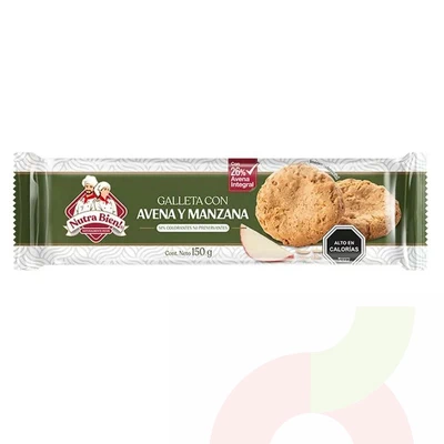 Galleta Avena Manzana Nutra Bien 150Gr 