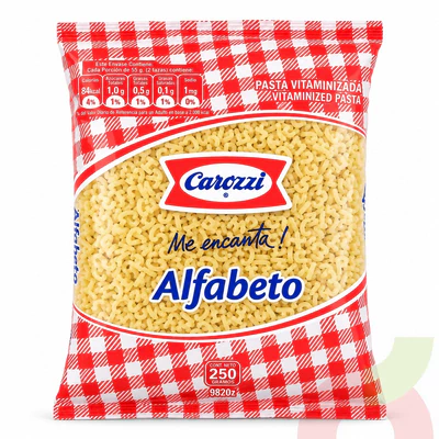 Alfabeto para Sopas Carozzi 250Gr