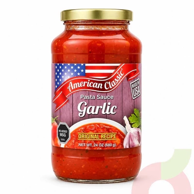 Salsa Tomate con Ajo American Classic 680Gr