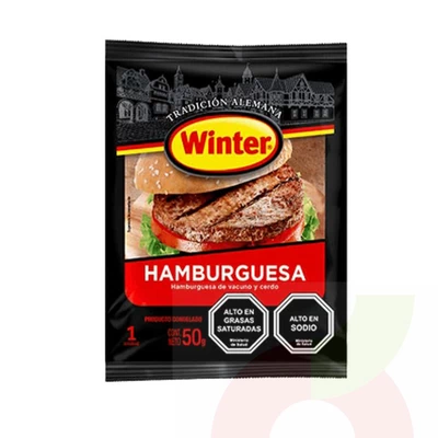 Hamburguesa de Vacuno Winter 50Gr 