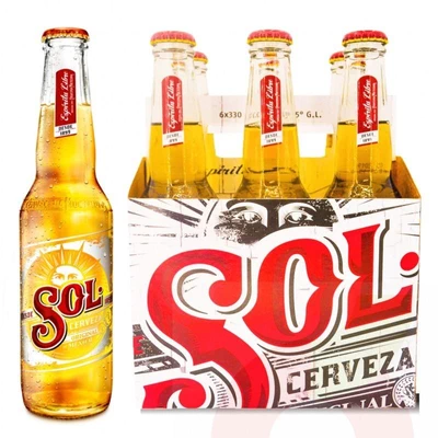 Pack Cerveza Sol 330Cc 6 Unidades