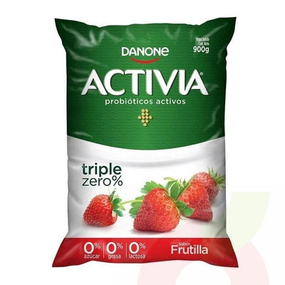 Yoghurt Sin Lactosa Frutilla Activia 900Gr
