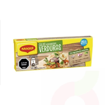 Caldo Sabor Verduras Maggi 8 Unidades 80Gr 