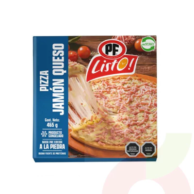 Pizza Jamón Queso PF Listo 465gr 
