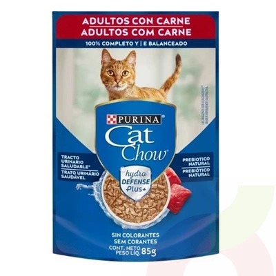 Sobre sabor Carne Purina Cat Chow 85Gr Adulto