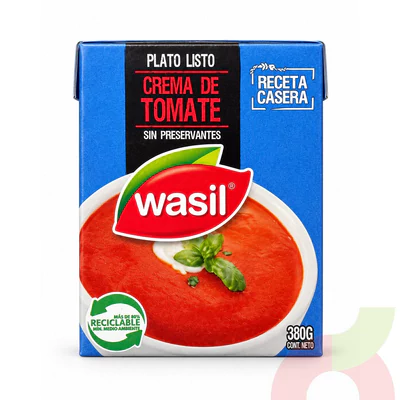 Crema de Tomate Tetrapack Wasil 380Gr