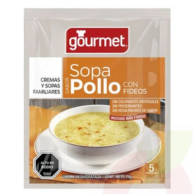 Sopa Pollo con Fideos Gourmet 70gr