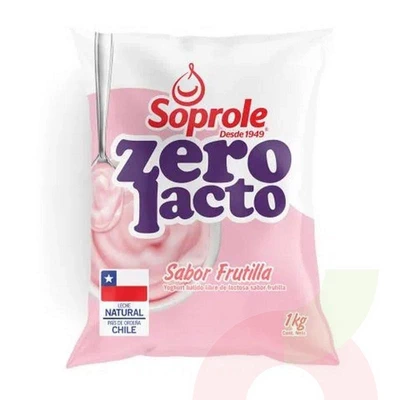 Yoghurt sin Lactosa sabor Frutilla Soprole 1Lt