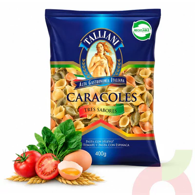 Caracoles Tres Sabores Talliani 400Gr
