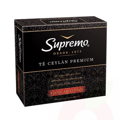 Té Ceylán Premium Supremo 100 Unidades 200Gr 