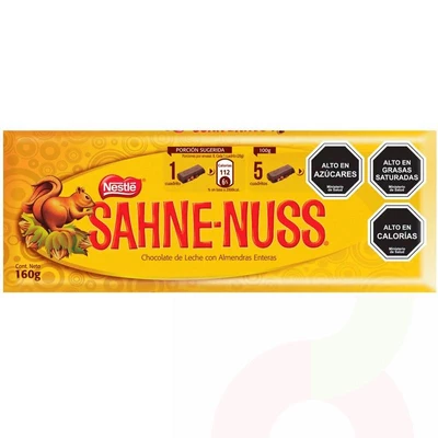 Chocolate Sahne Nuss Nestlé 160Gr