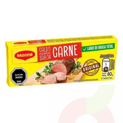 Caldo de Carne Maggi 8 Unidades 80Gr 