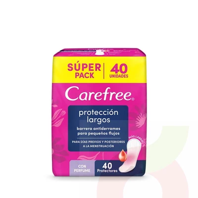 Protectores diarios Largos Carefree 40U 
