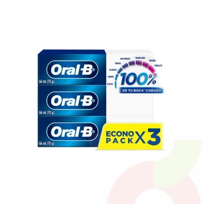 Pasta Oral B 70gr  3 Unidades