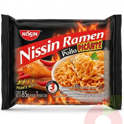 Ramen Pollo Picante Nissin 85Gr