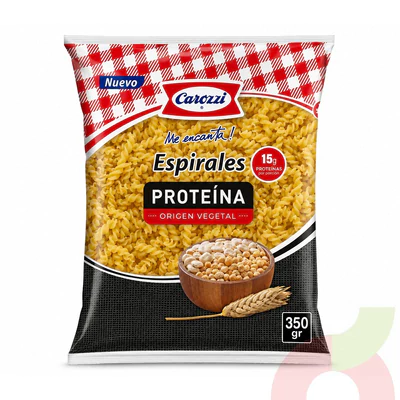 Espirales Proteína Carozzi 350Gr