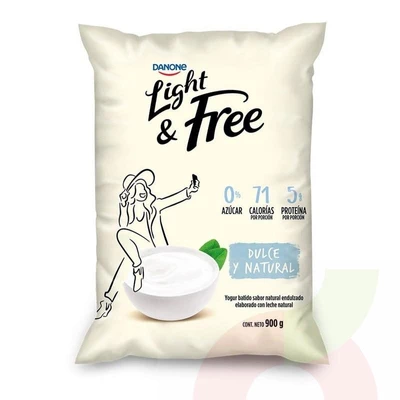 Yoghurt Light Natural Endulzado Danone 900Ml