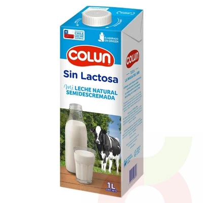 Leche Sin Lactosa Semidescremada Colun 1Lt