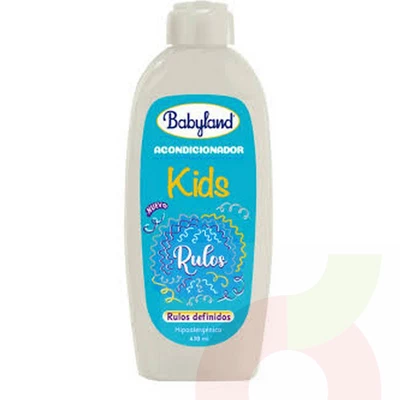 Acondicionador Babyland Kids Rizos Y Rulos 410Ml 