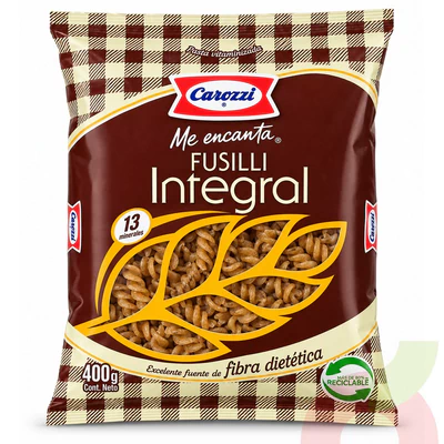 Fusilli Integral Carozzi 400Gr
