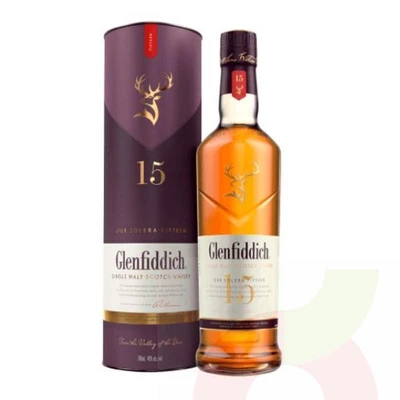 Whisky 15 Años Glenfiddich 750cc
