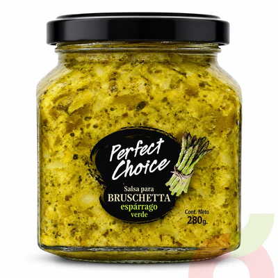 Salsa Bruschetta Espárrago Verde Perfect Choice 280Gr