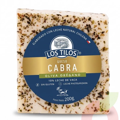 Queso Cabra Oliva Orégano Los Tilos 200Gr