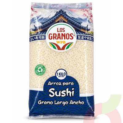 Arroz Sushi Grano Largo Los Granos 1Kg