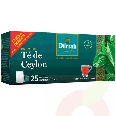 Té Negro Ceylon Dilmah 25 Unidades 45Gr 