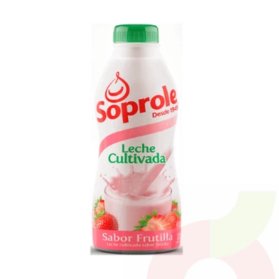 Leche Cultivada Frutilla Soprole 1Lt