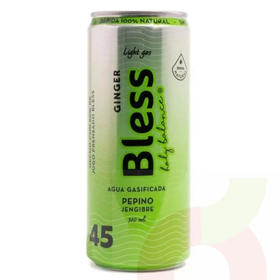 Agua Gasificada Ginger Pepino Bless 310Ml 