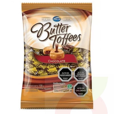 Caramelos Butter Toffee Chocolate 130Gr